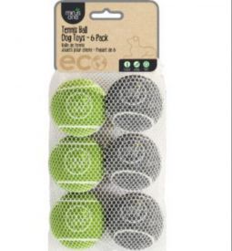 Pawise Bouncy Tennis Ball Dog Toys - 6 Pack